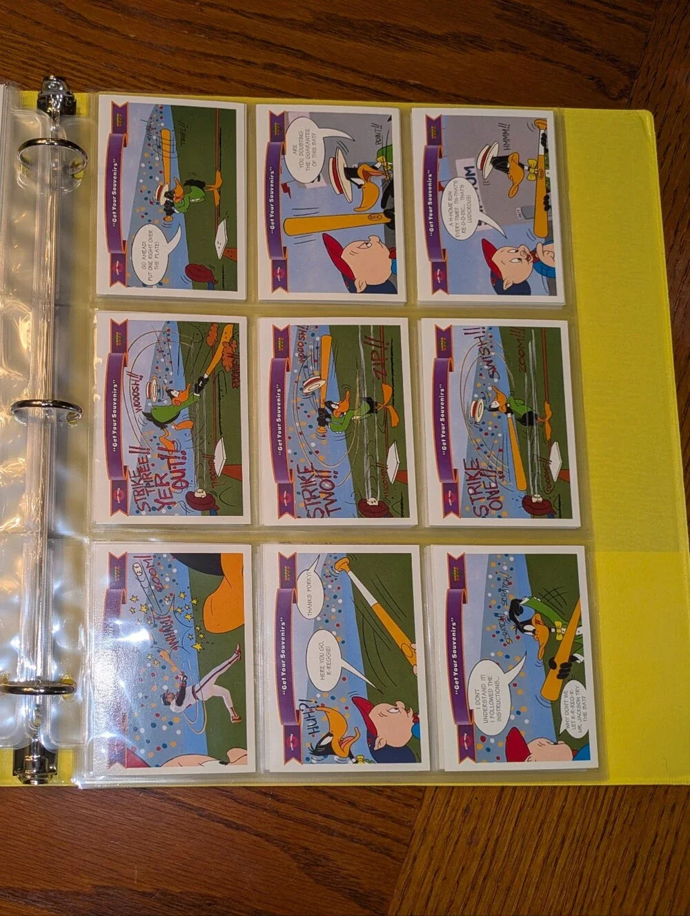 100 Looney Tunes MLB Cards Binder 🔥 1992 Upper Deck Comic Ball Baseball
